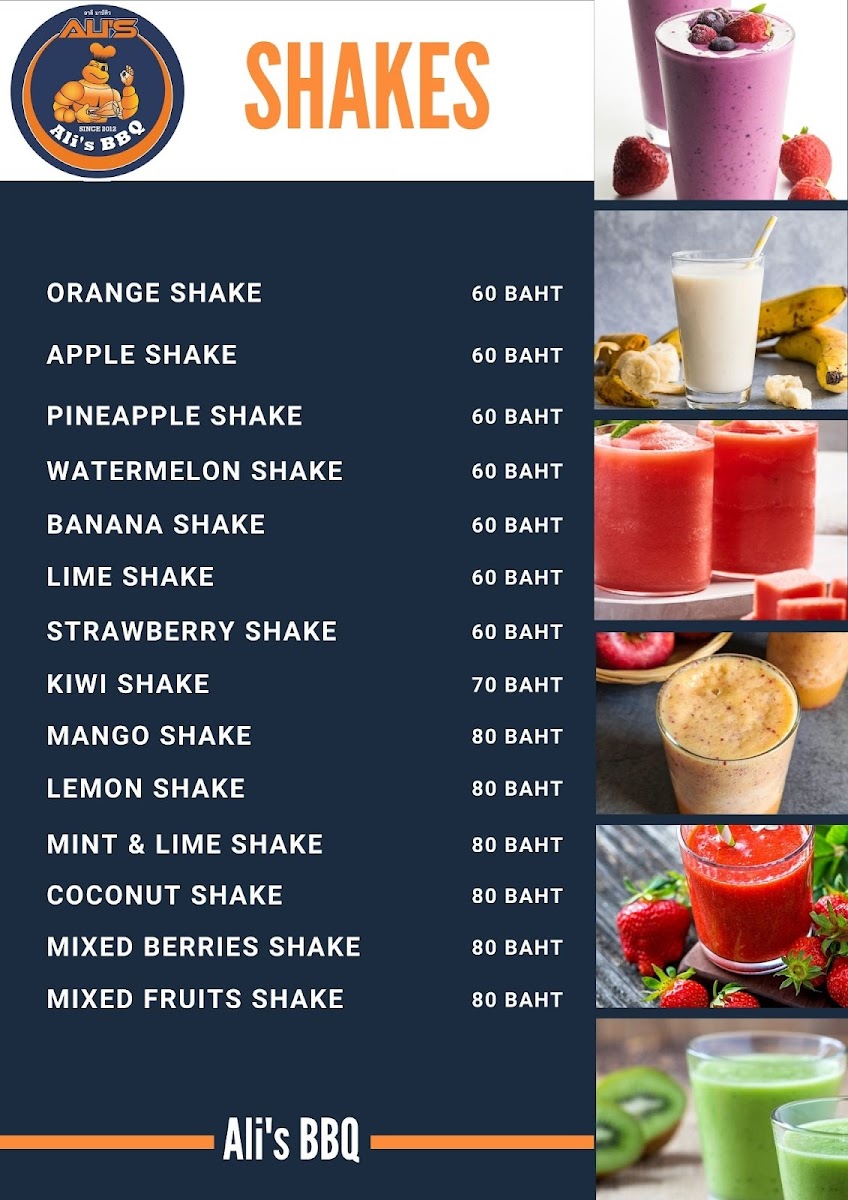 Ali's BBQ Chalong Menu - Image 1